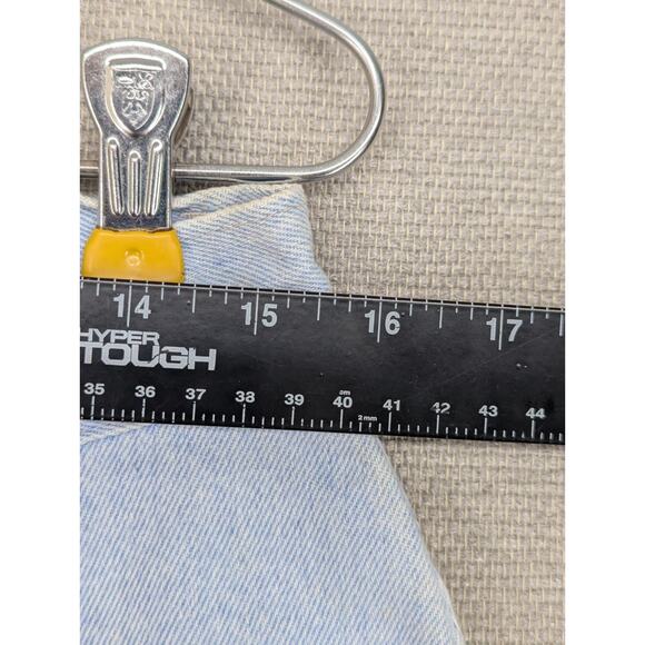 Riders Light Blue Denim Jeans Shorts Size 14M High Waisted USA Vintage -0925F163 - Picture 3 of 8